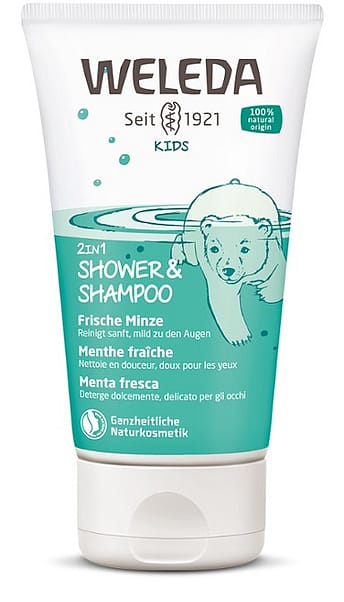 Kids 2u1 gel za tuširanje menta