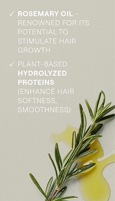 Rosemary oil - Renowned for its potential to stimulate hair growth