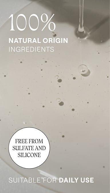 100% natural origin ingredients.