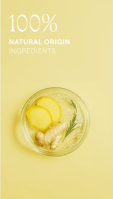 Citrus. 100% natural origin ingredients.